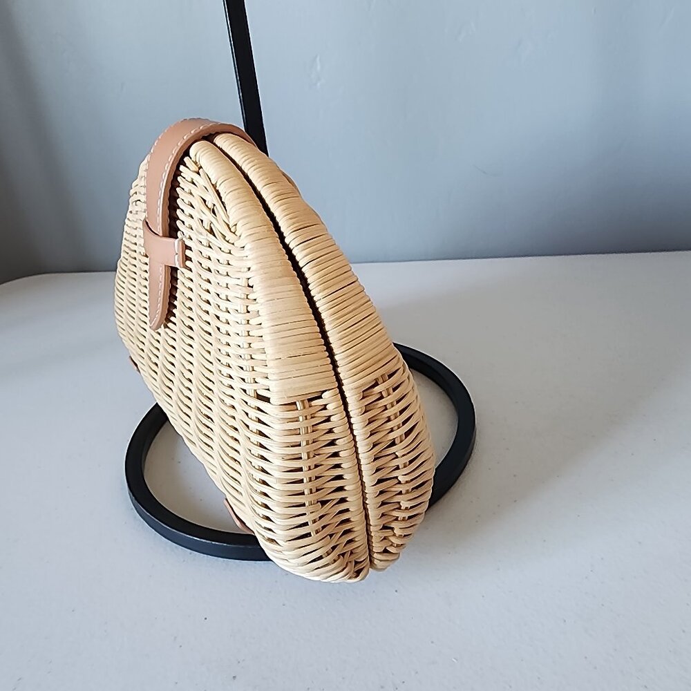 J.Crew Rattan Clutch "EUC" ASO Meghan Markle - Picture 6 of 16